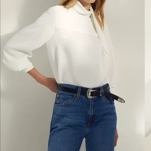Aritzia Wilfred Trapeze Blouse